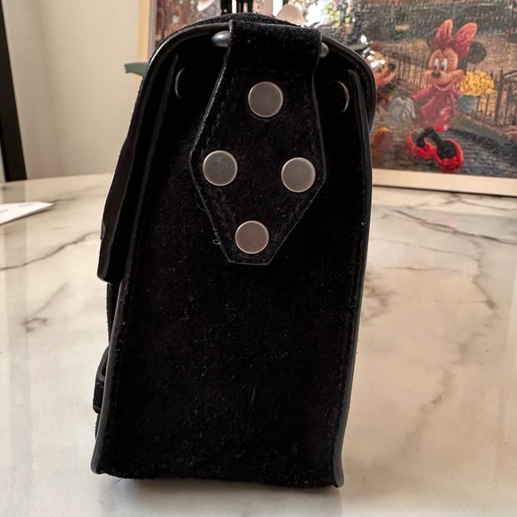 Proenza Schouler PS1 Mini Crossbody in Black Soft Suede - Picture 8 of 16